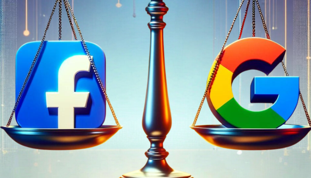 FB Ads vs Google Ads logos